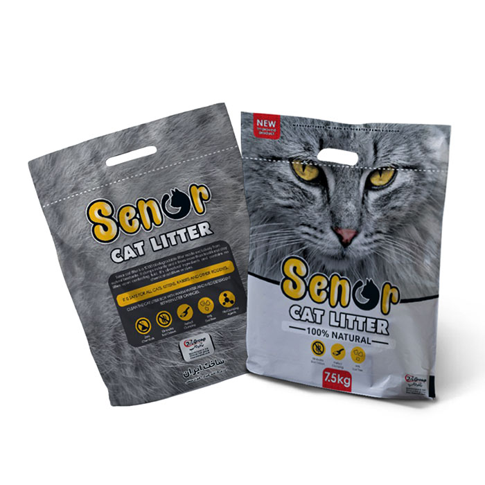 بسته بندی خاک گربه - پلاستیک خاک گربه اختصاصی برند شما